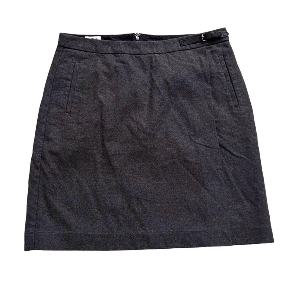 LL Bean Women’s Classic Fit Wrap Buckle Dark Grey Mini Neutral Classic 8 Petite